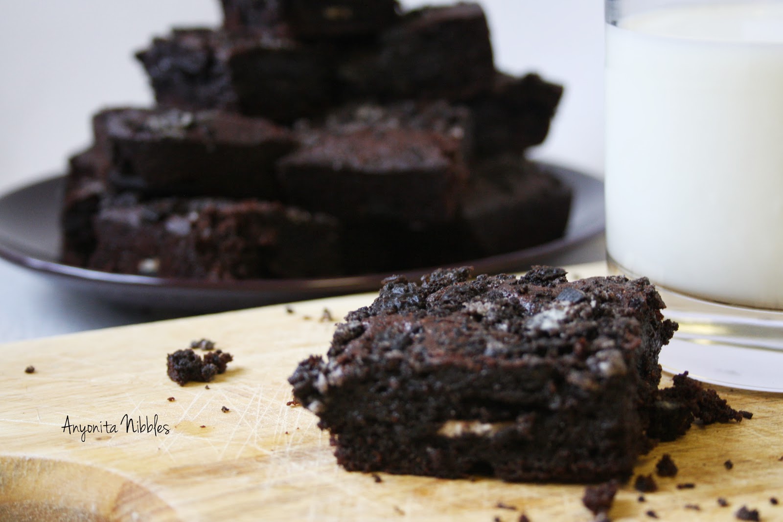 Anyonita Nibbles Gluten Free Recipes Oreo Overload Brownies