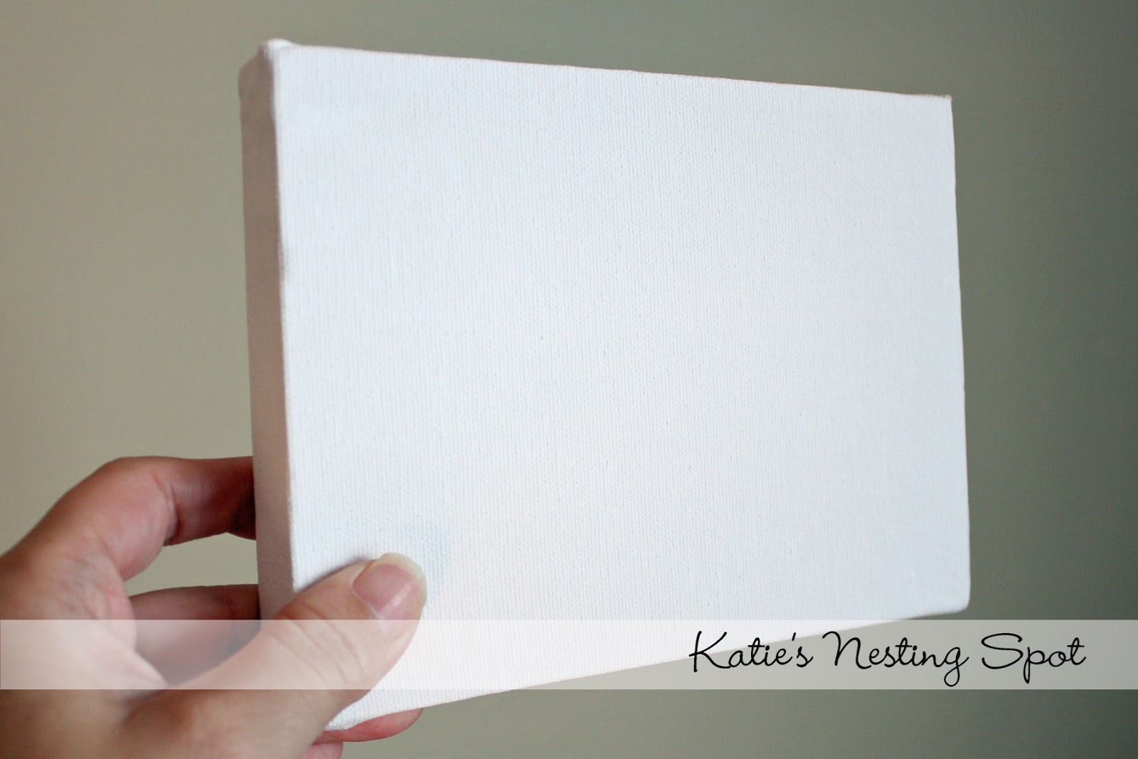 Katie's Nesting Spot Tutorial DIY Fabric Wrapped Iron On Photo Canvas