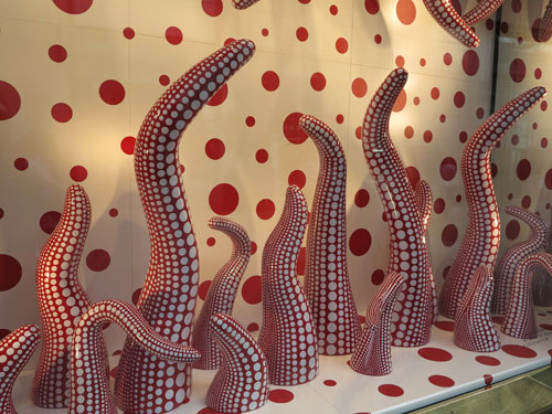 Yayoi Kusama Window Displays At Louis Vuitton Japan All Over