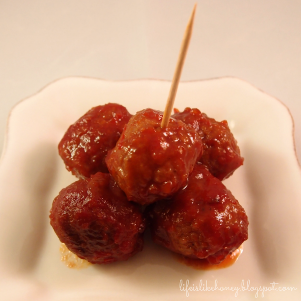 Life is Like Honey Grape Jelly Meatballs