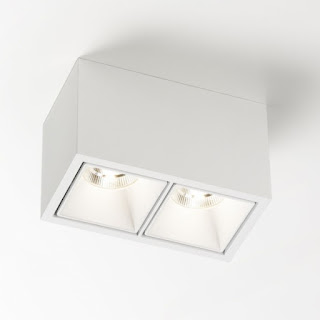 DELTALIGHT BOXY 2 L+ LED 2733 BLACK-GOLD MAT - CEILING SURFACE MOUNTED - 251678223B-MMAT