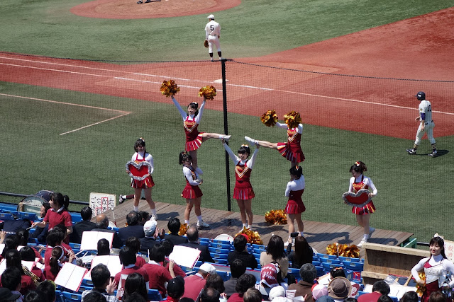 Japanese baseball waseda cheerleaders