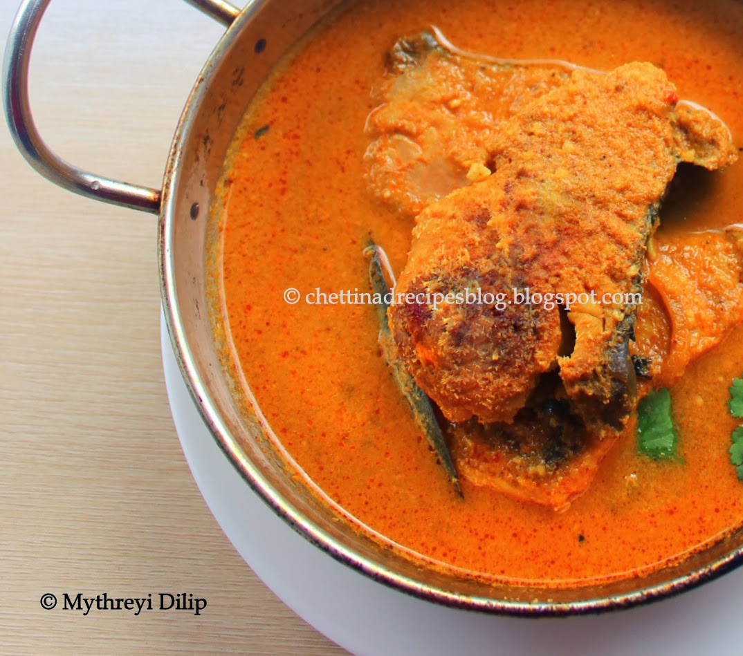 Chettinad Fish Curry / Meen Kurma / Coconut Fish Curry Chettinad Recipes