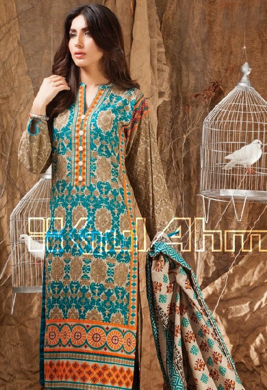 Pakistani Indian Linen Salwar Kameez Collection 2015 PakRobe