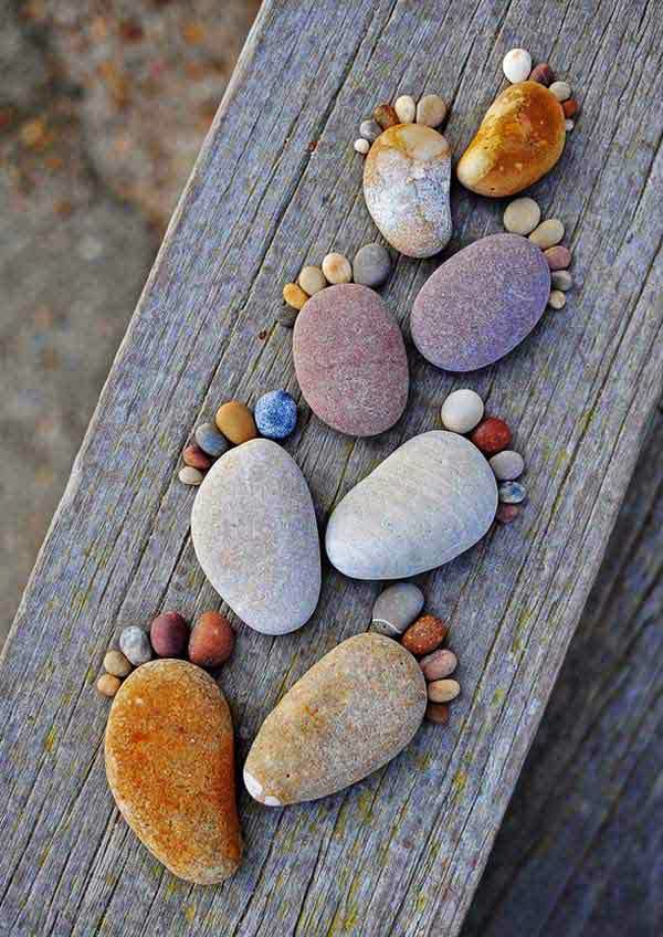 21 Lovely DIY Decor Ideas Emphasized by Creative Pebbles Art Do it