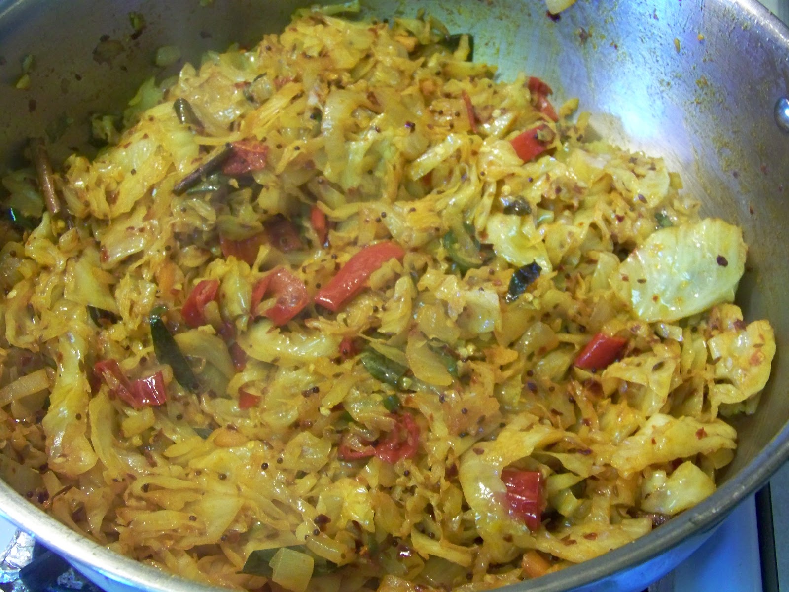 Kitchen Simmer Spicy Deviled Cabbage Curry