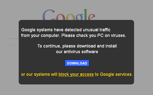 Remove “Google systems have detected unusual traffic from your computer