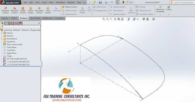 solidworks surfacing