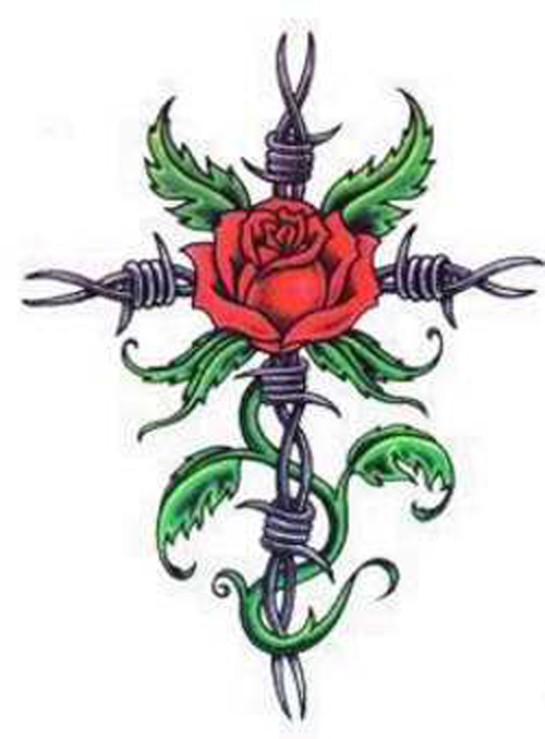 rose tattoos men