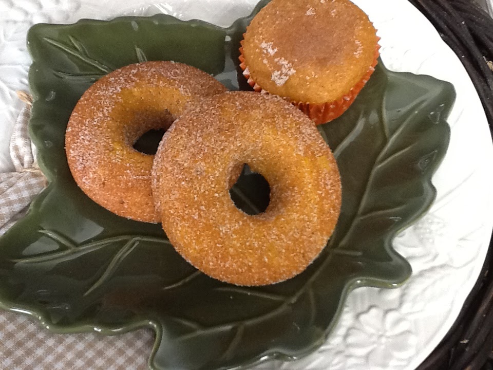 Kitty's Kozy Kitchen Pumpkin Doughnuts or Muffins