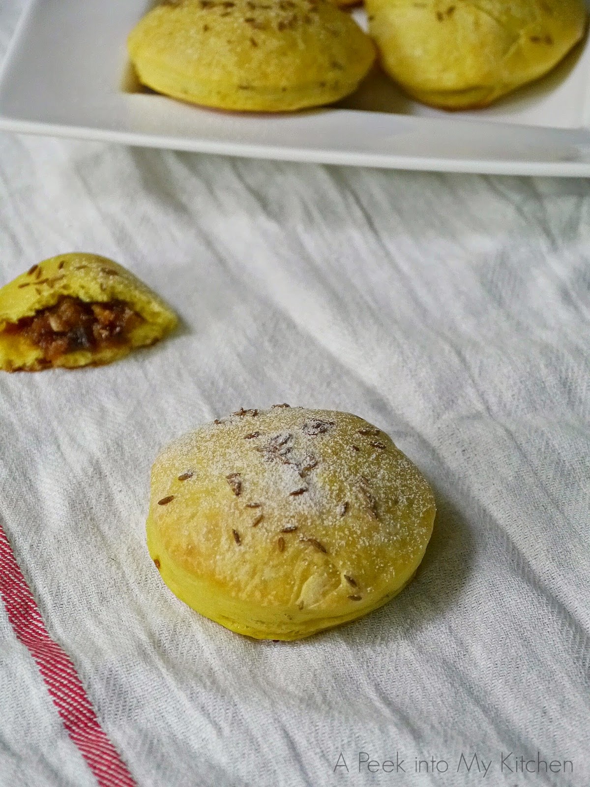 A Peek into My Kitchen Komaj (Persian Date Bread with turmeric and
