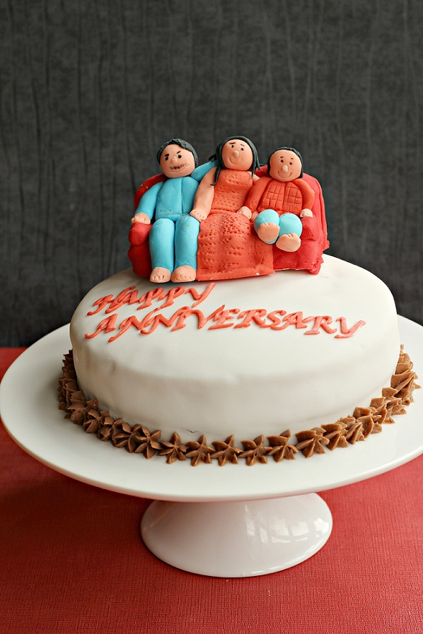 RUCHI: Anniversary cake ( Devils food cake with coffee ...