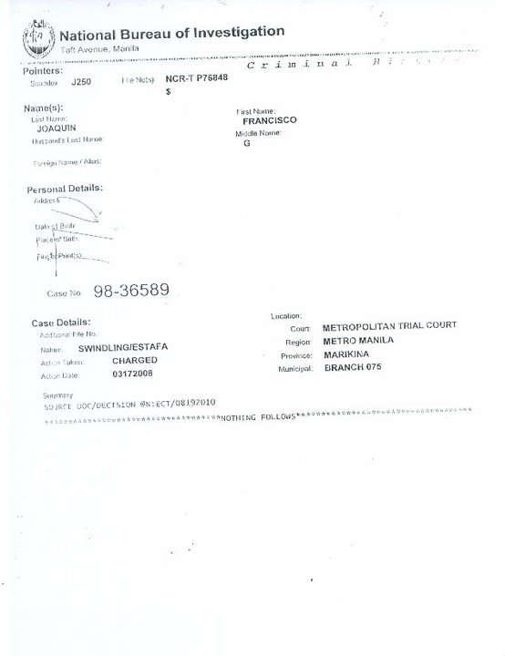 New Philippine Revolution TWO PCSO BOARD MEMBERS HAVE ESTAFA CASES