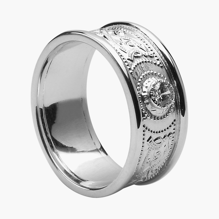 mens white gold wedding rings