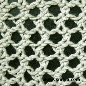 knitca: Simple but oh! so cute mesh stitch pattern