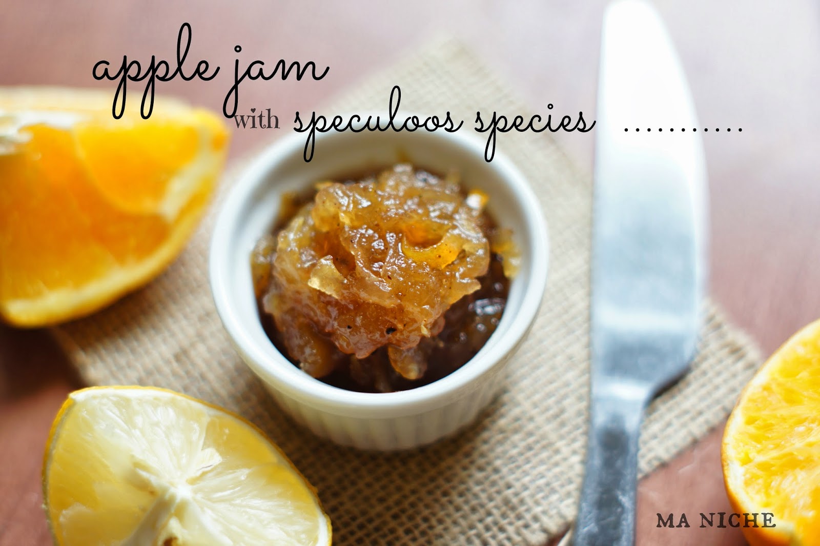 apple jam with speculoos spices
