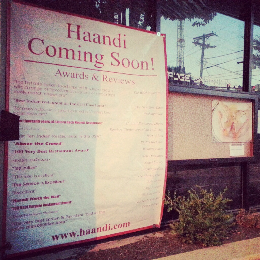 Robert Dyer Bethesda Row Haandi Restaurant Coming Soon Sign