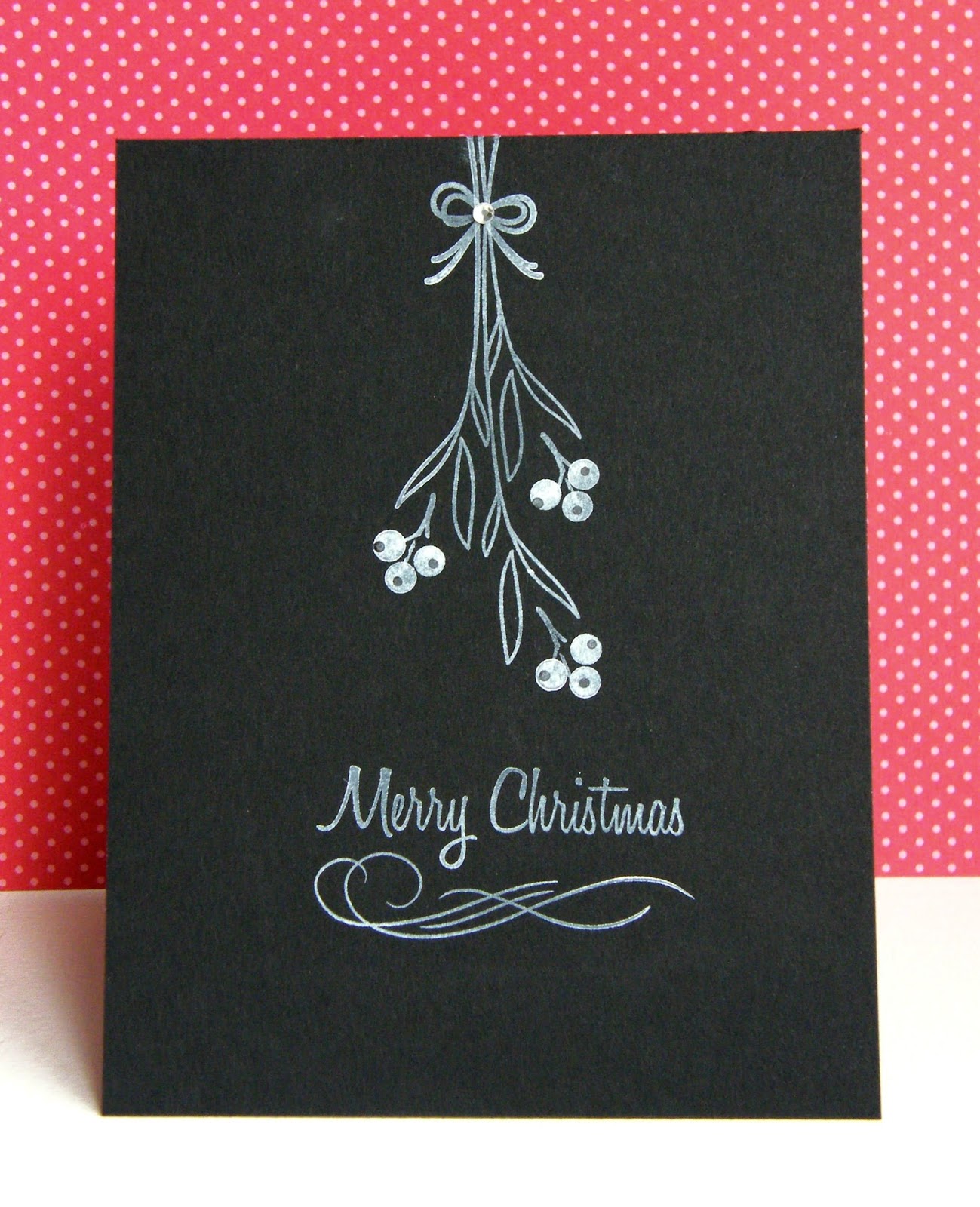 K and R Designs {Chalkboard} Mistletoe