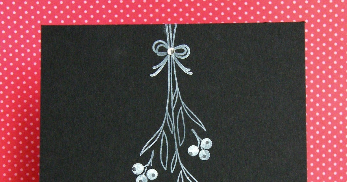 K and R Designs {Chalkboard} Mistletoe