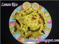 http://www.momrecipies.com/2008/08/lemon-rice-nimmakaya-pulihora.html