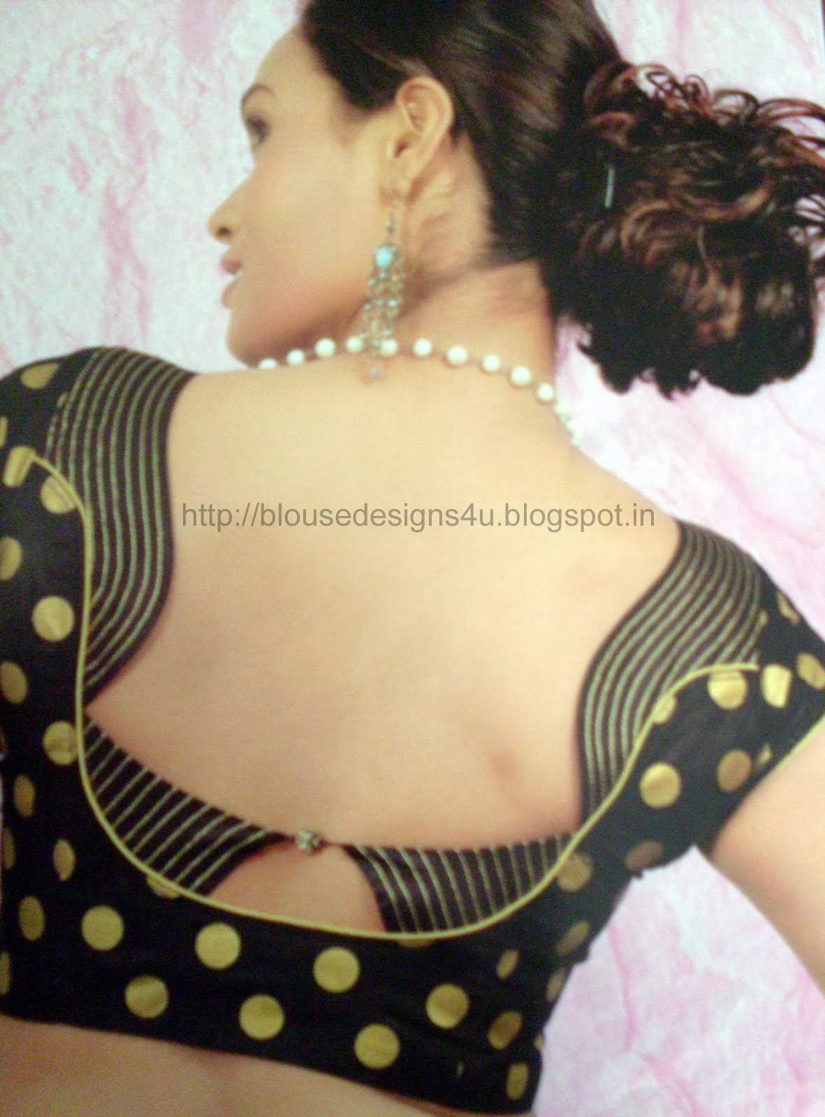 Saree blouse back design patterns images – Cotton Saree Blouse ...