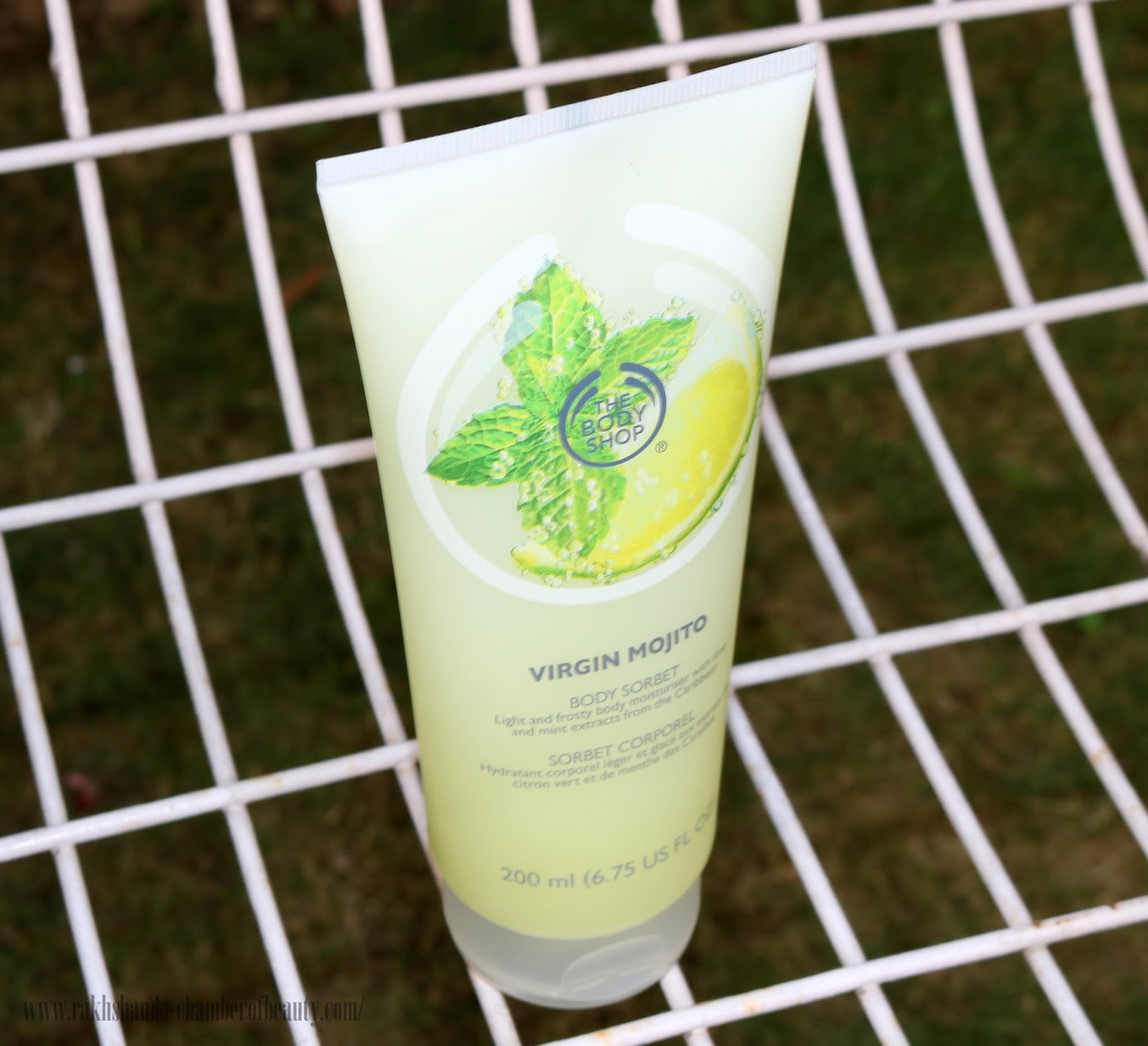 The Body Shop Virgin Mojito range in India, The Body Shop Virgin Mojito Body Sorbet-review, price in India, Indian beauty blogger, Chamber of Beauty
