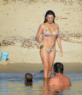 Penelope Cruz wears a Flower Bikini at Corsica, France