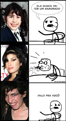 Amy Winehouse era feia, conseguiu ficar bonita mas tá feia de novo