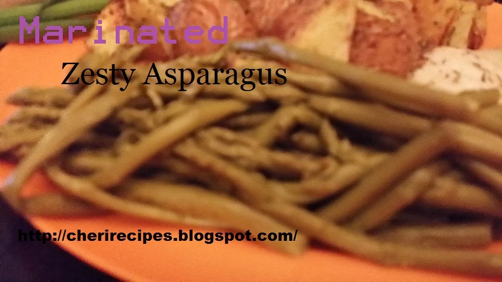 marinated zesty asparagus
