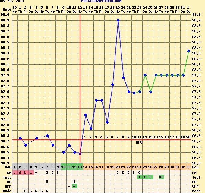 perpetual lovely forgotten details positive pregnancy charts