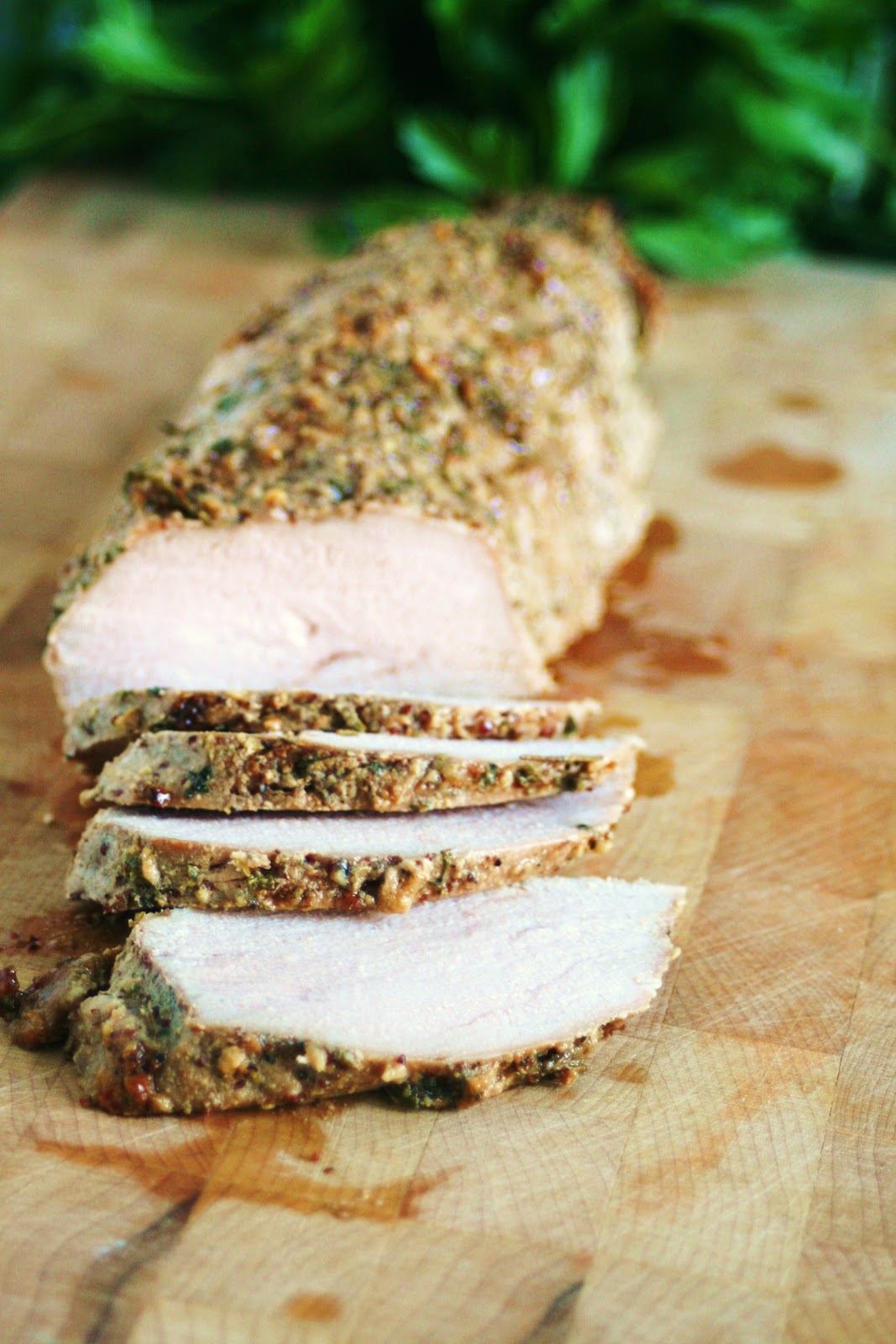 I Thee Cook Herb Dijon Crusted Pork Tenderloin