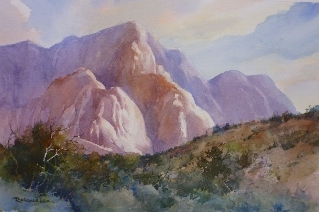Roland Lee Travel Sketchbook Painting the Southern Utah Red Cliffs