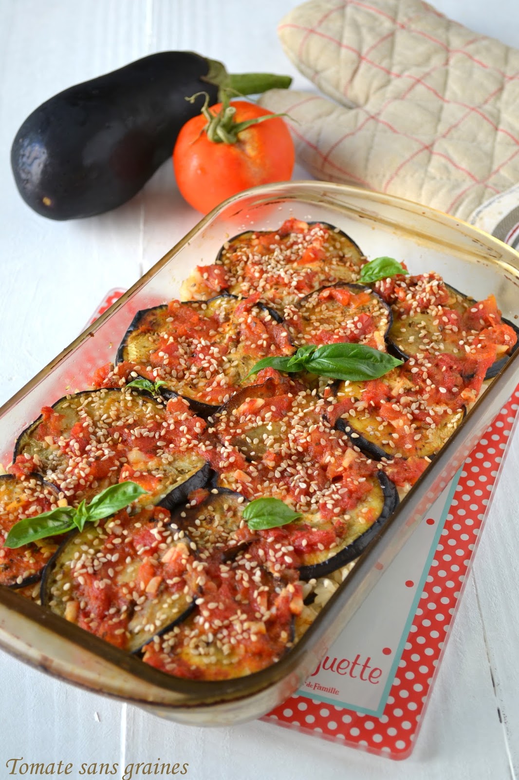 Gratin d'aubergines au riz complet Tomate Sans Graines, le blog