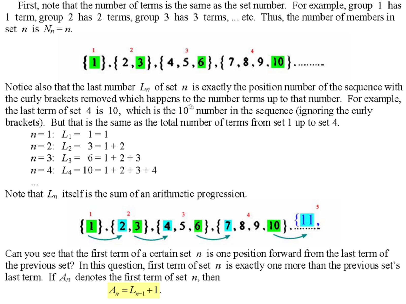math sequences