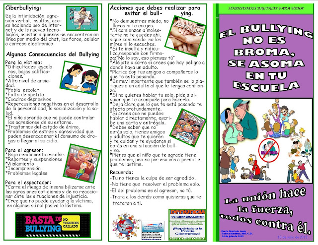 Mar Y Sal Compartiendo Contigo Triptico Del Bullying