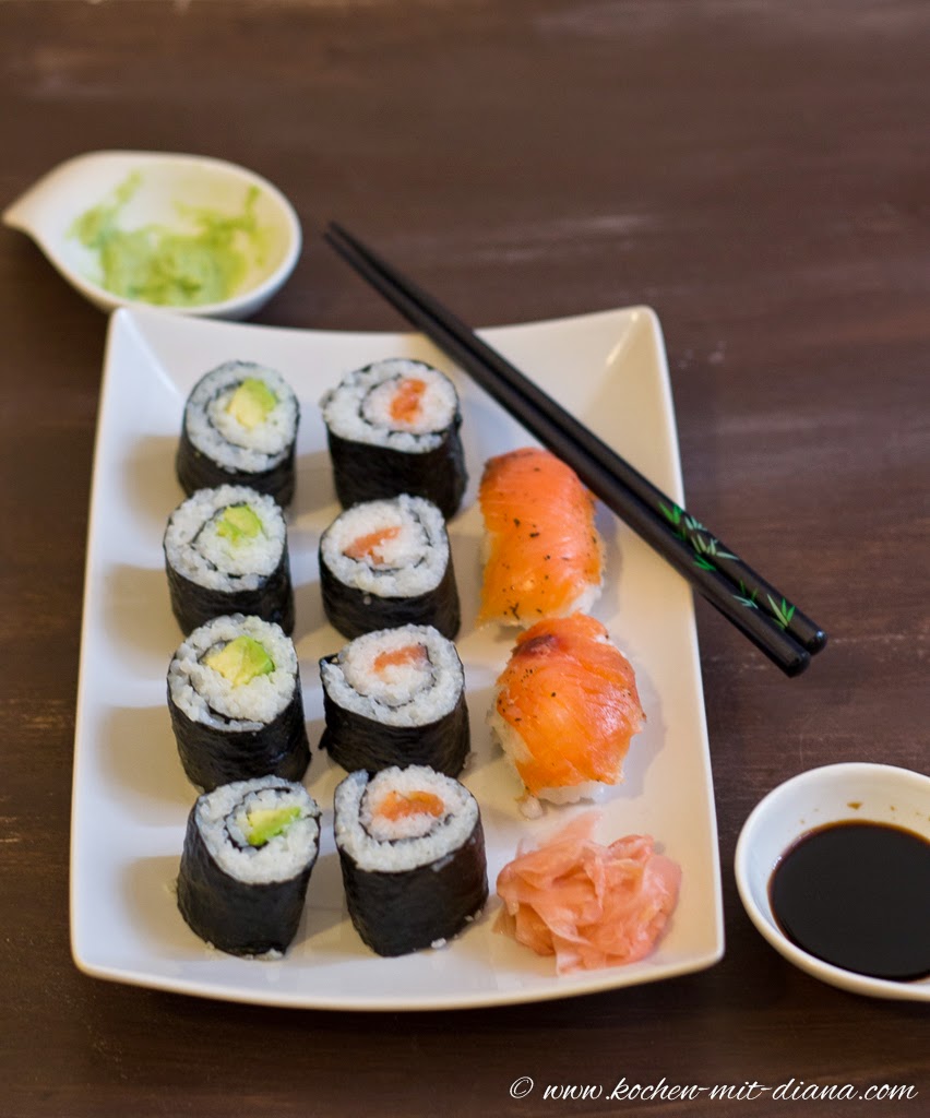Maki and sushi - home made - Cooking with Diana