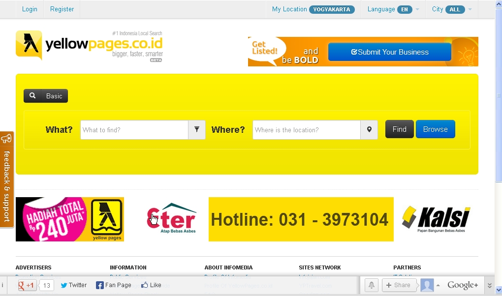 Media Berbagi Info Blogger Mencari Nomor Telepon Lewat Yellow Pages