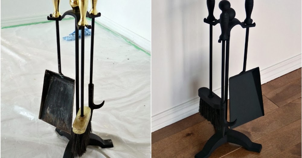 Give a Fire Poker Set a New Look with Paint Dans le Lakehouse