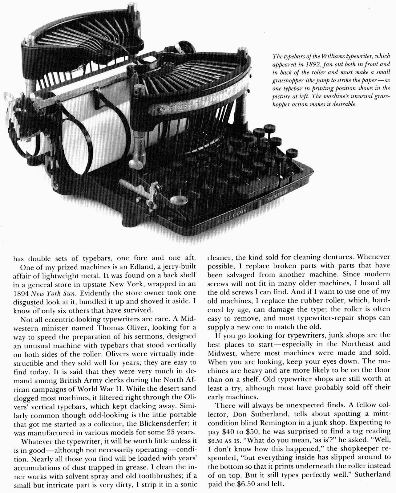 oz.Typewriter Typewriter Collecting 30 Years Ago