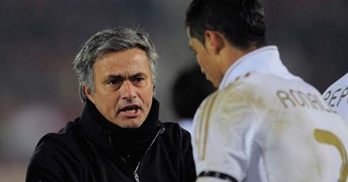 Image result for ronaldo and mourinho quarrels