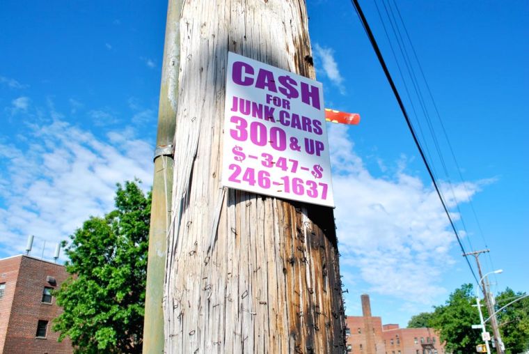 queens crap get your junk off our poles is posting flyers illegal