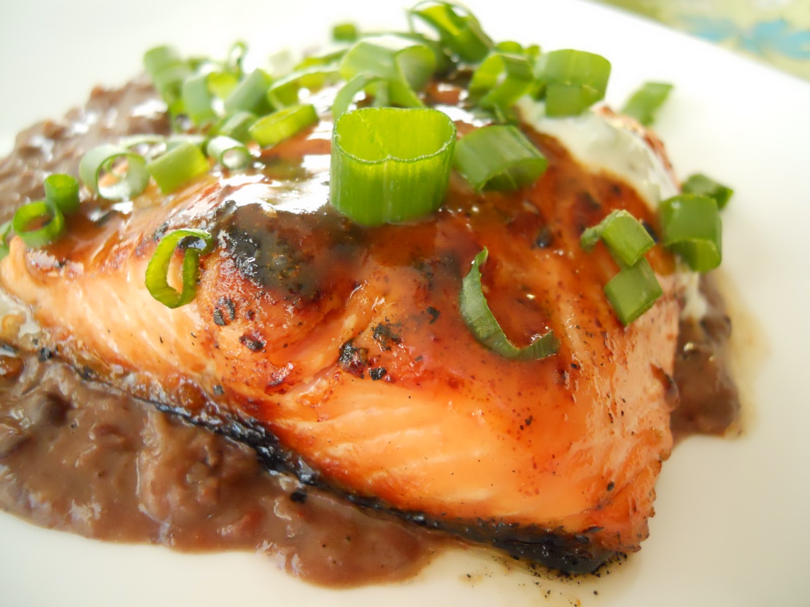 See Aimee Cook ChileHoney Glazed Salmon with Black Bean Sauce