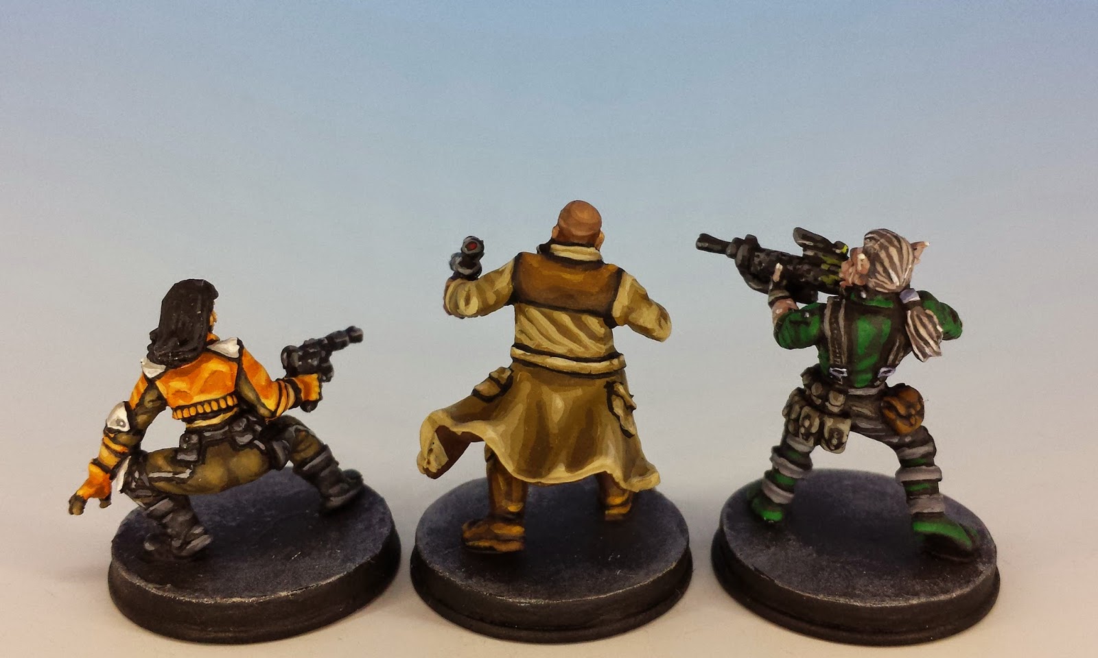 Jyn, Gideon and Mak, Fantasy Flight Games (2014, sculpted by Benjamin Maillet, painted by M. Sullivan)