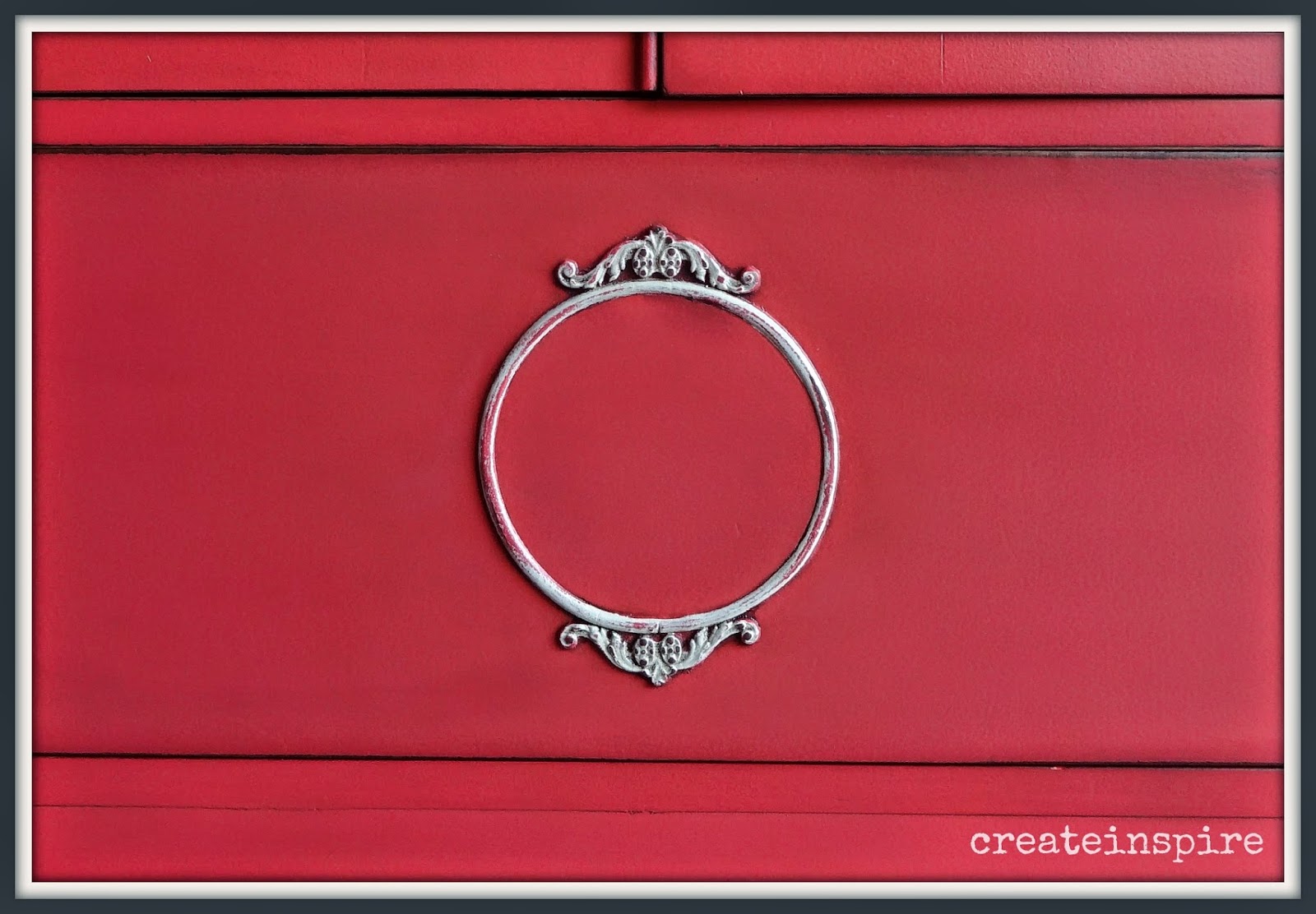 {createinspire} Antique Dresser in Terra Cotta Rose