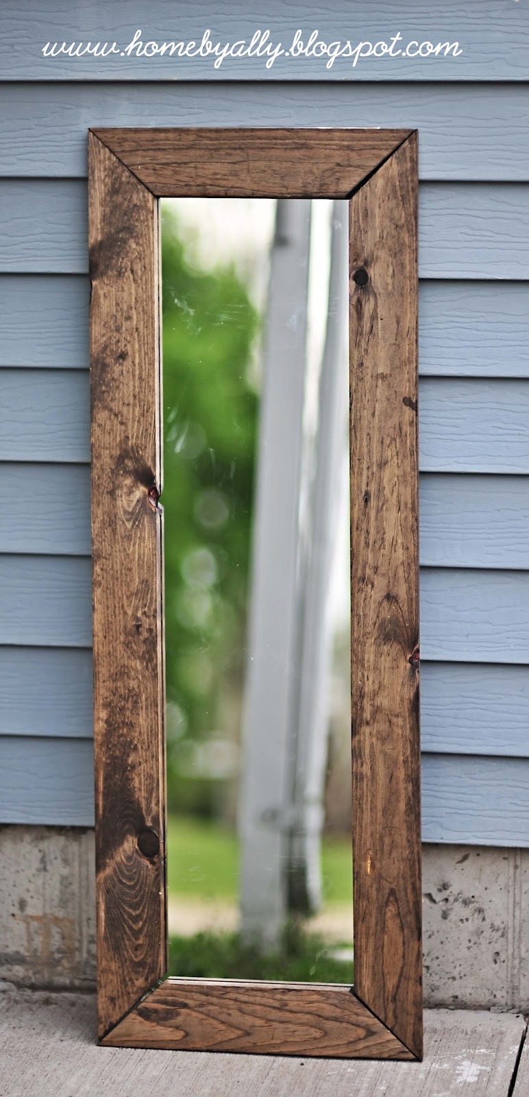 DIY Rustic Mirror Home by Ally