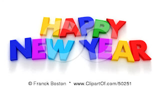 50251RoyaltyFreeRF3DClipartIllustrationOfAColorfulHappyNewYearLetterGreeting.jpg