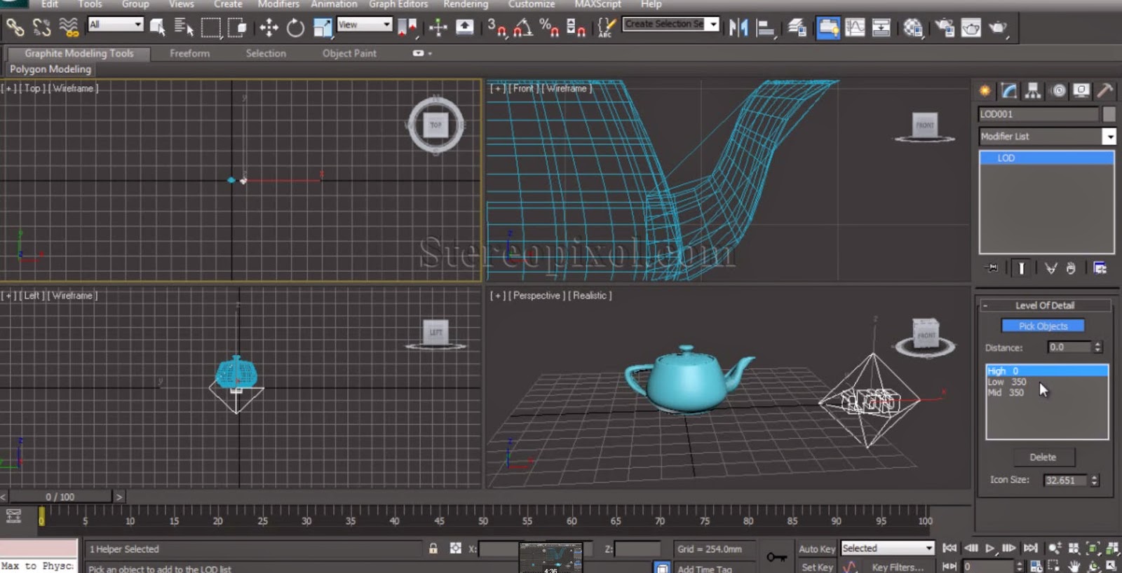 How To Use Lod Level Of Detail In 3ds Max Cg Tutorial