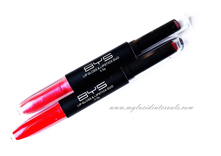 Review BYS Lip Gloss & Lipstick Duo (Swatches and Photos) My Lucid