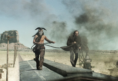 Armie Hammer and Johnny Depp in The Lone Ranger