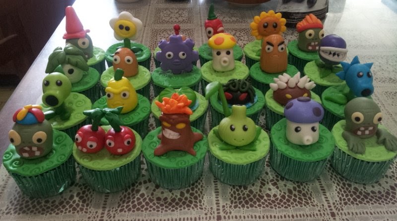 emily bakes cakes Plants vs Zombies Cupcakes